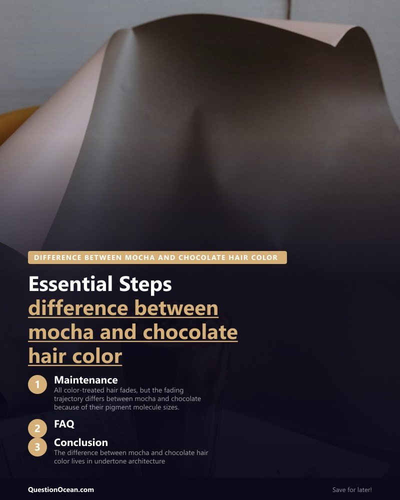 Key takeaways about difference between mocha and chocolate hair color