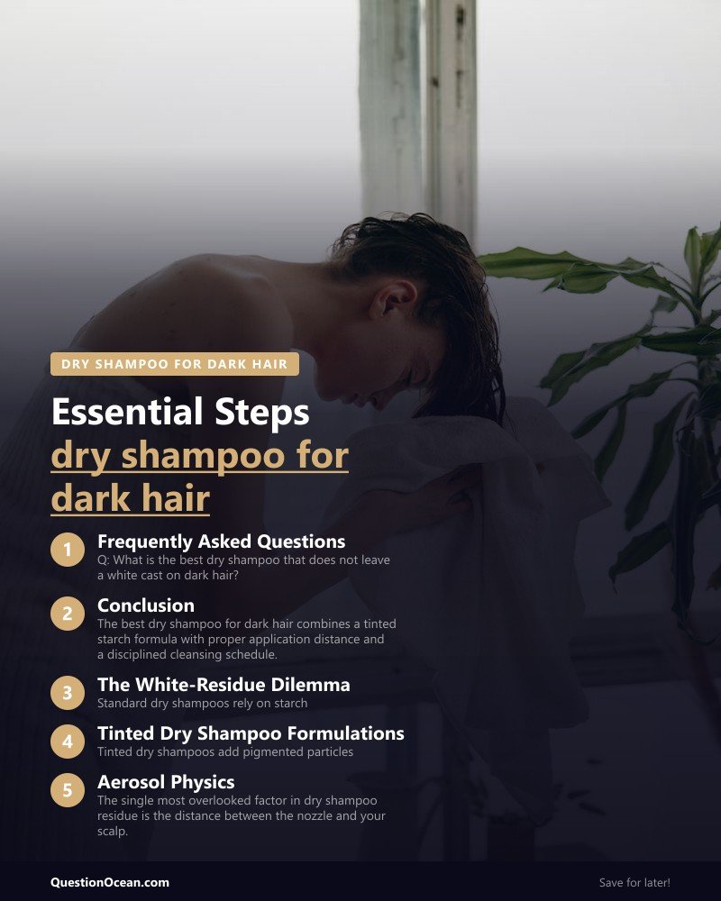 Key takeaways about dry shampoo for dark hair
