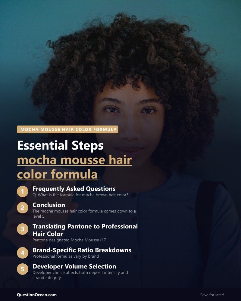 Key takeaways about mocha mousse hair color formula