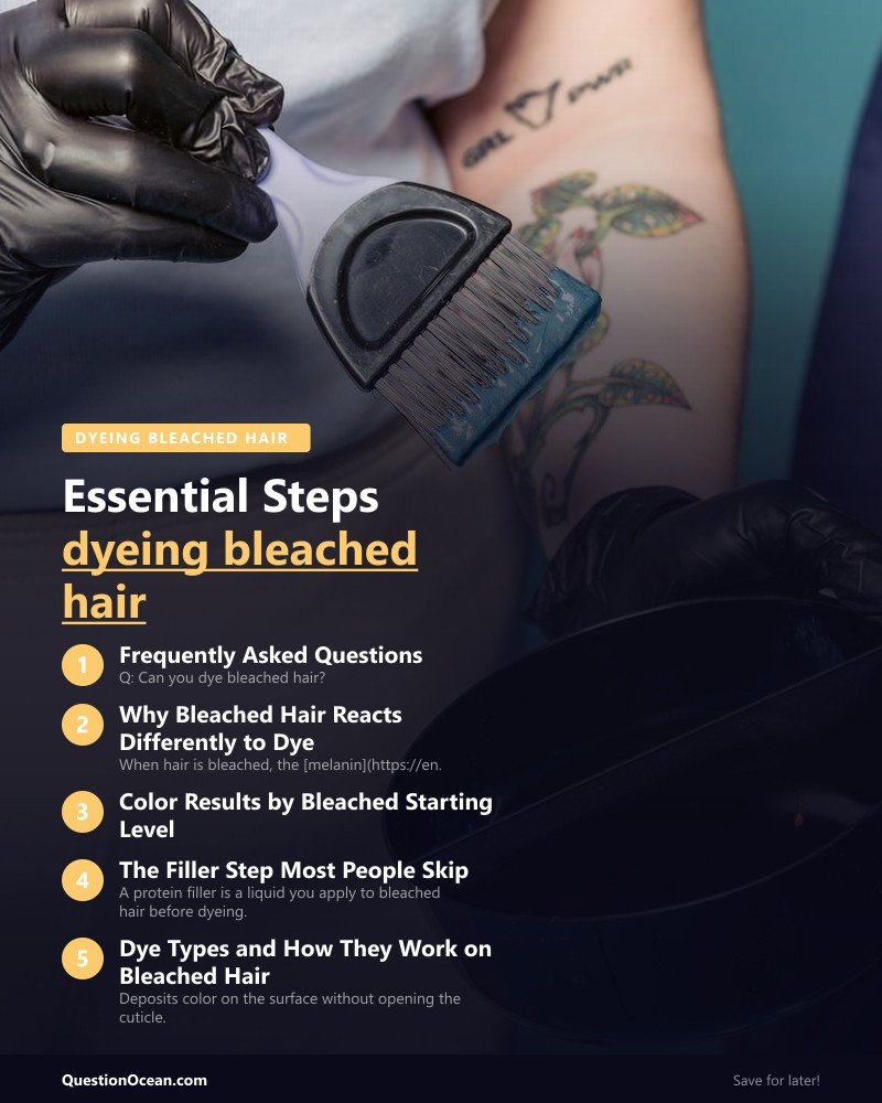 Key takeaways about dyeing bleached hair