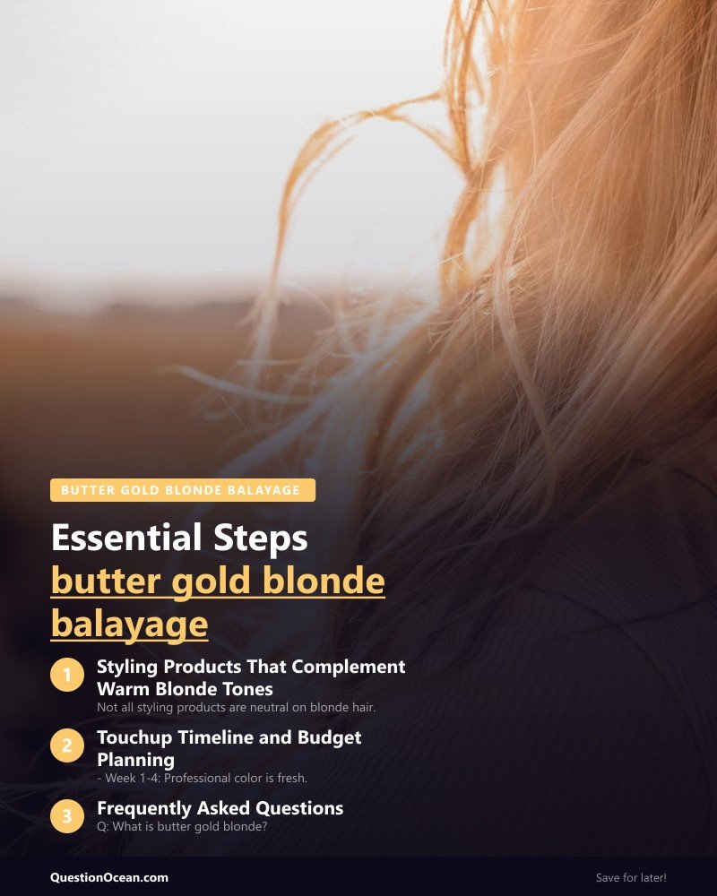 Key takeaways about butter gold blonde balayage