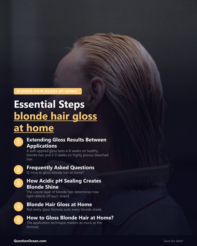 Key takeaways about blonde hair gloss at home