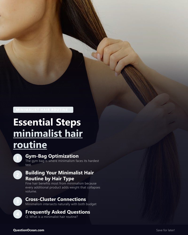 Key takeaways about minimalist hair routine