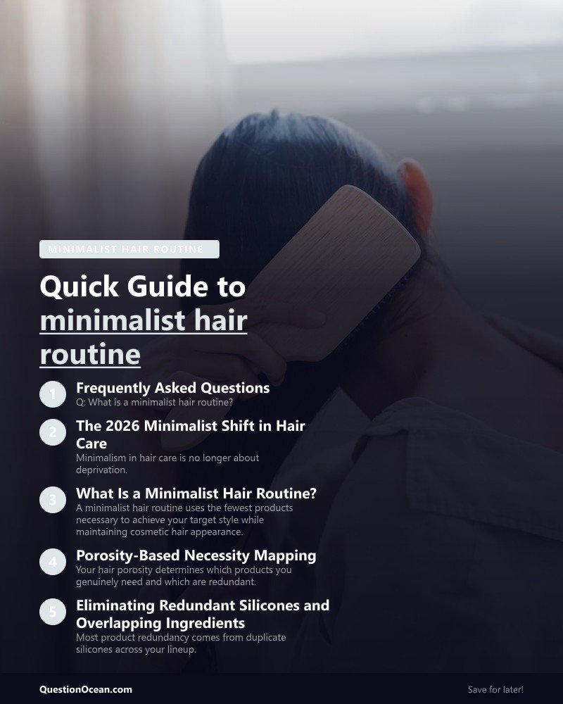 Key takeaways about minimalist hair routine