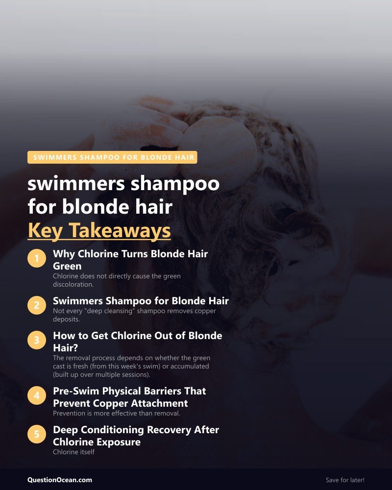 Key takeaways about swimmers shampoo for blonde hair