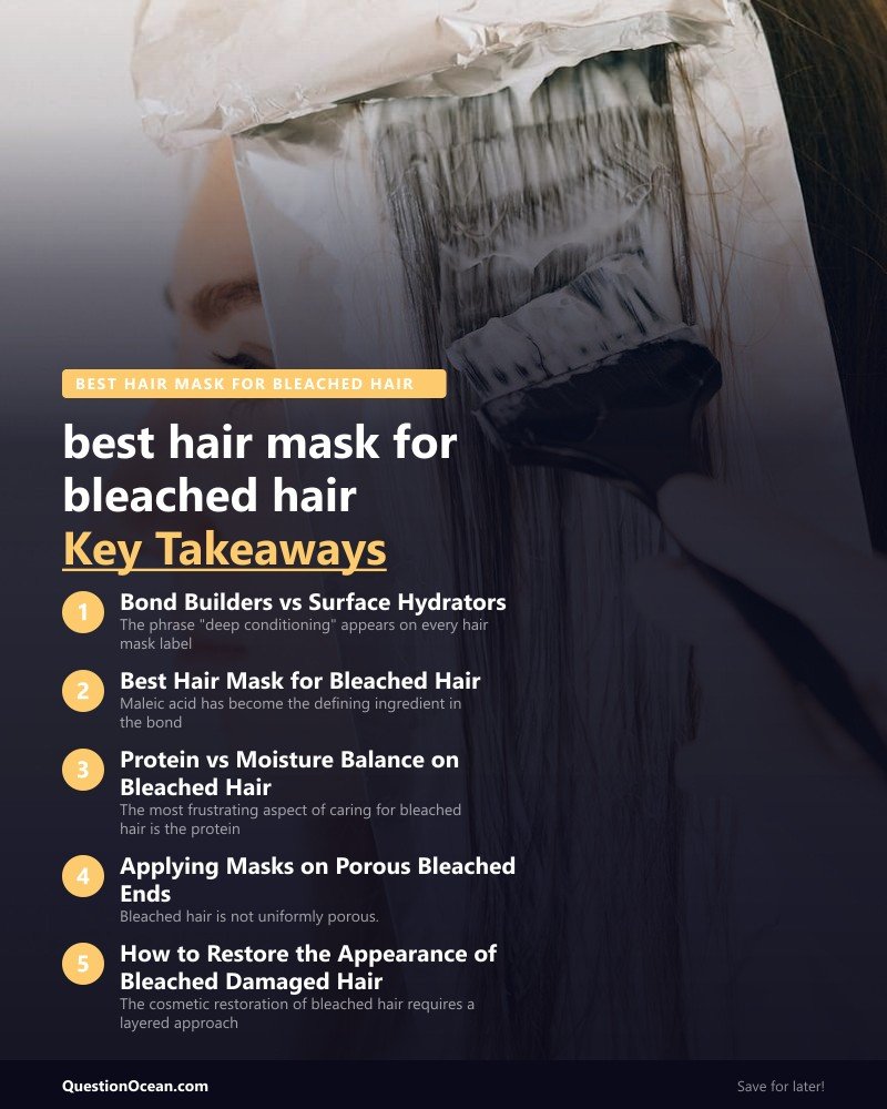 Key takeaways about best hair mask for bleached hair