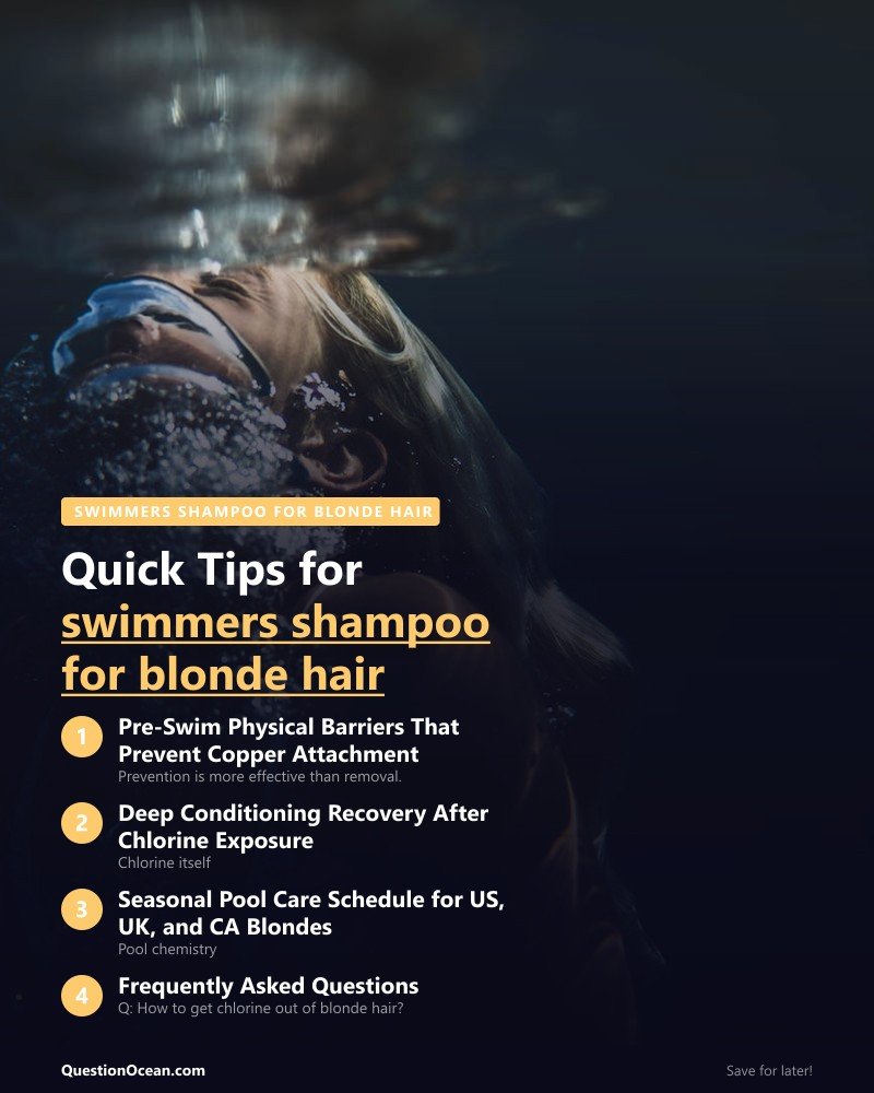 Key takeaways about swimmers shampoo for blonde hair