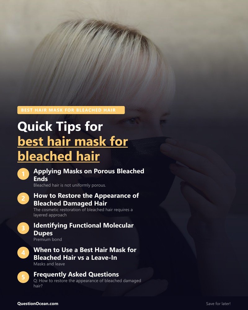 Key takeaways about best hair mask for bleached hair