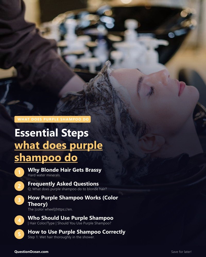 Key takeaways about what does purple shampoo do