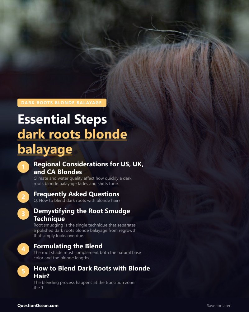 Key takeaways about dark roots blonde balayage